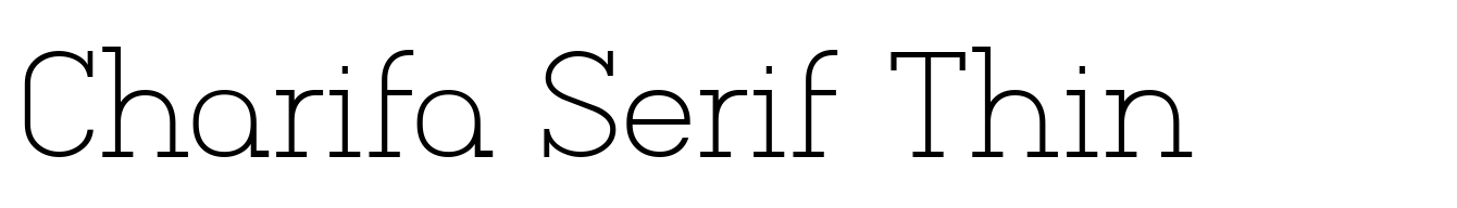 Charifa Serif Thin